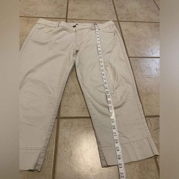 💜 Denver Hayes Mia Mid-Rise Cropped Khaki Pants - Size 16 - Picture 8 of 8